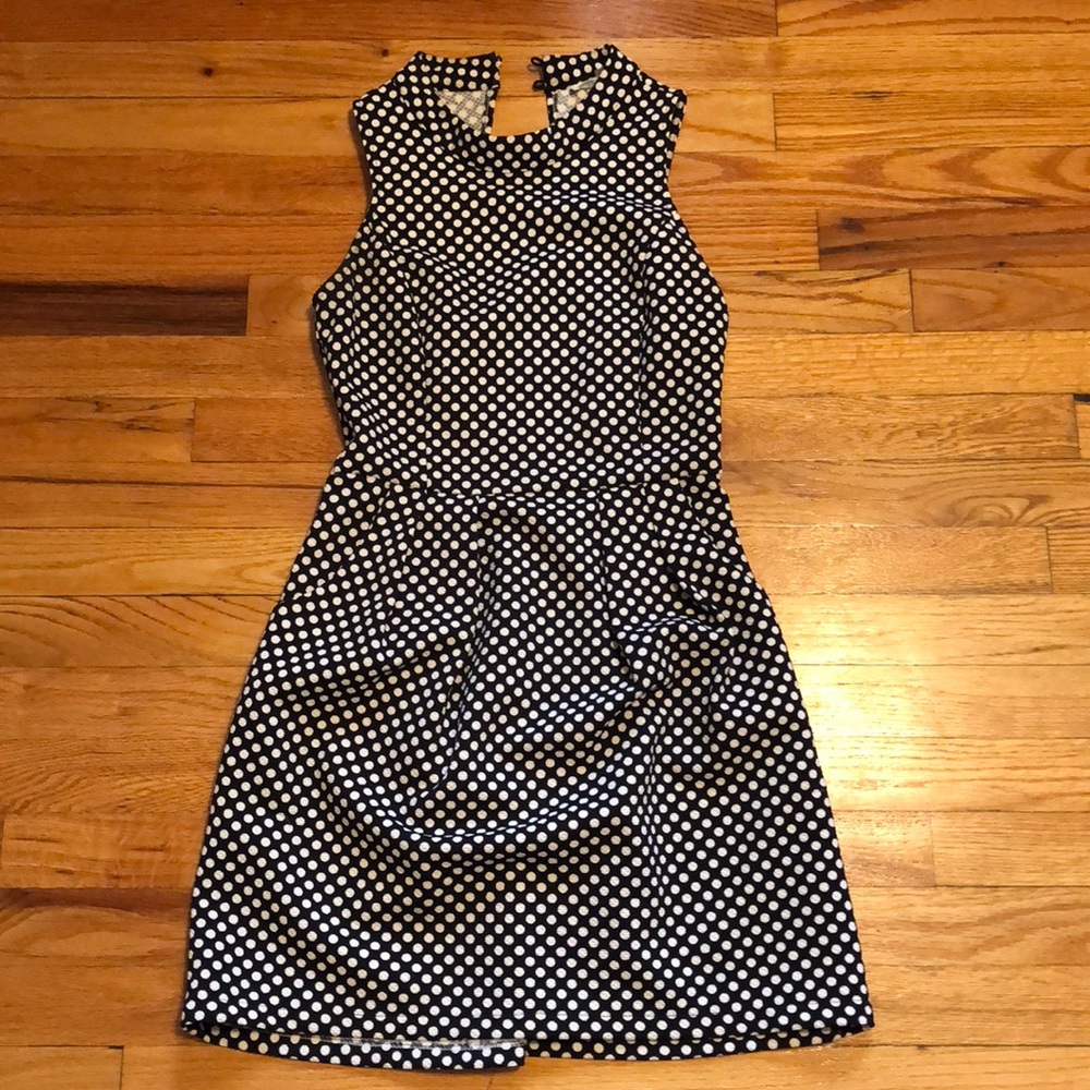 Polka Dot Black and White Dress